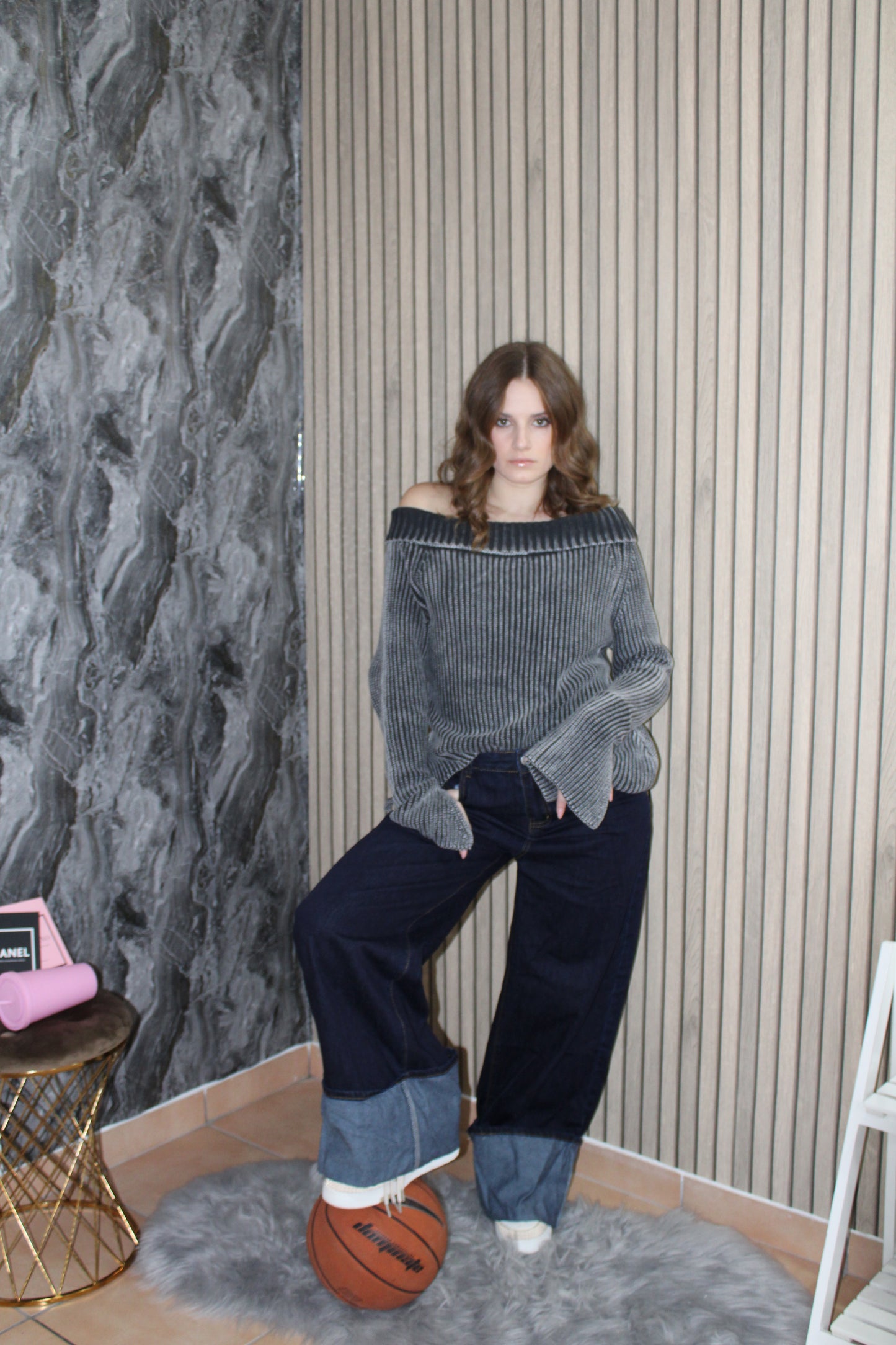 Jeans Blue risvolto