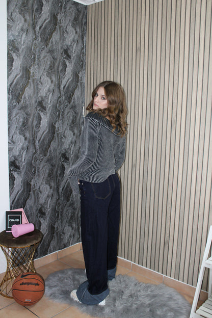 Jeans Blue risvolto