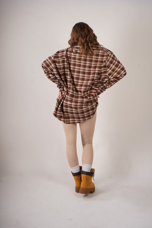 Camicia vintage caffè